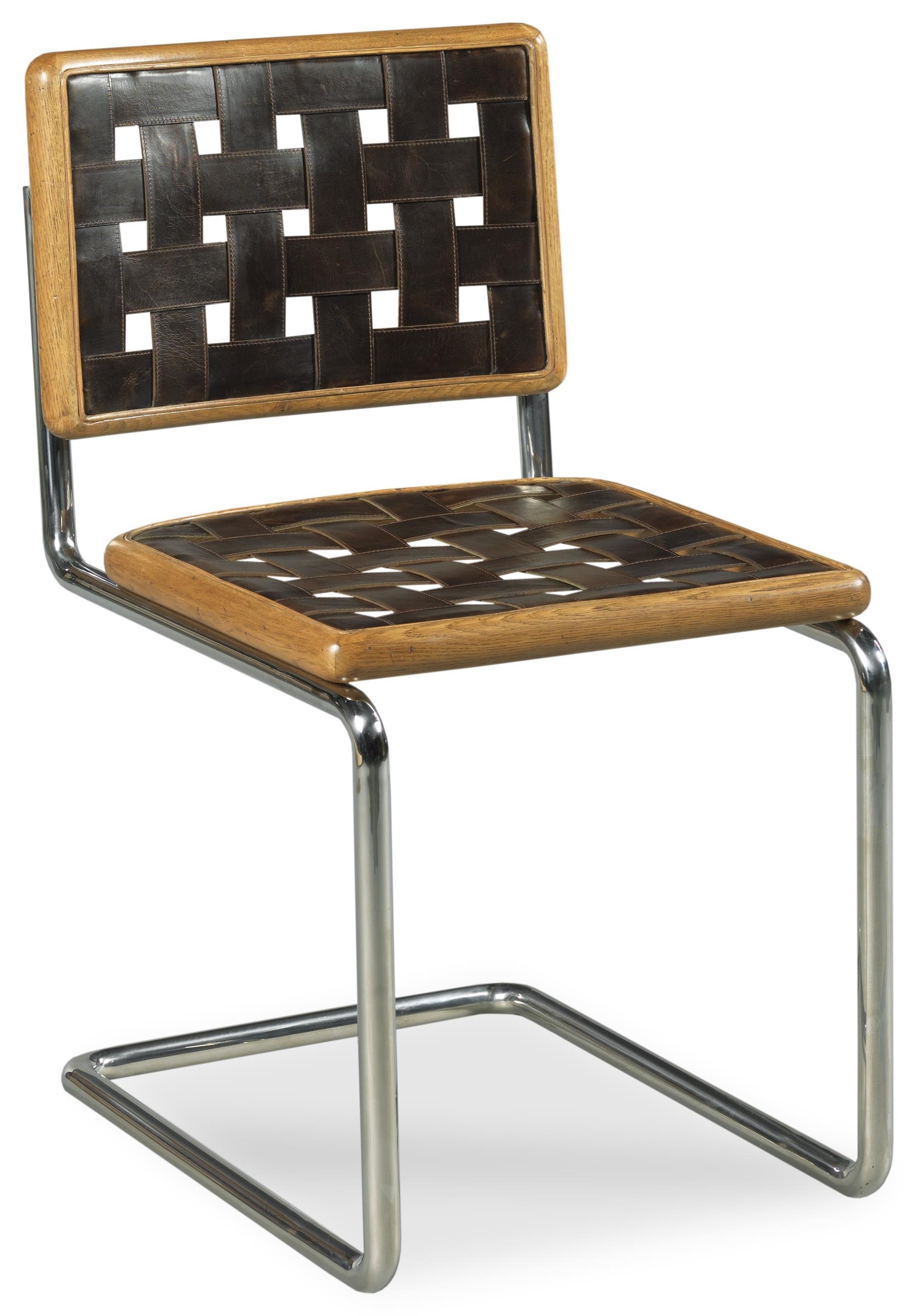 Woodbridge Lauren Liess Revival Chair with Polished Nickel Base and